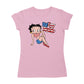 Betty Boop USA Flag Clothing Logo Women's T-Shirt