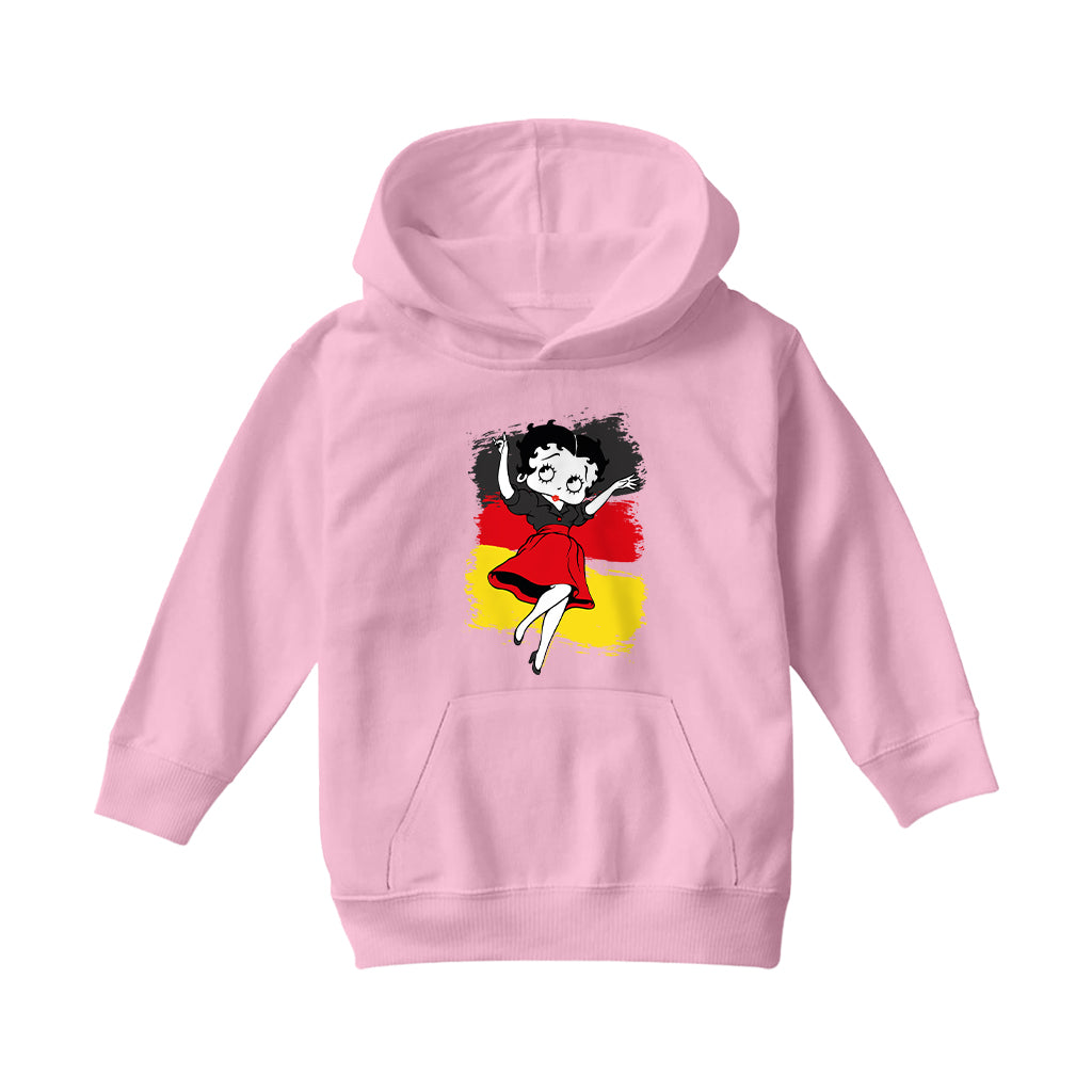Betty Boop Germany Flag Dress Kids Hooded Sweatshirt