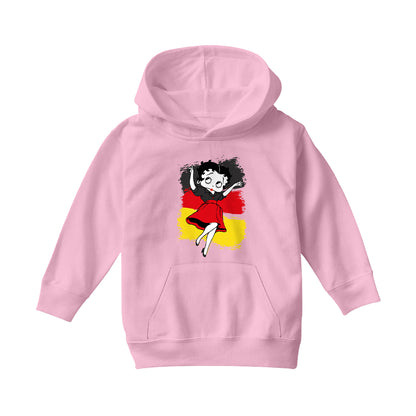 Betty Boop Germany Flag Dress Kids Hooded Sweatshirt