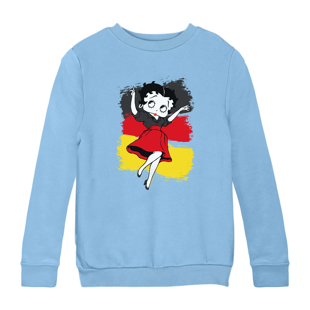 Betty Boop Germany Flag Dress Kids Sweatshirt