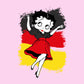 Betty Boop Germany Flag Dress Women's Sweatshirt