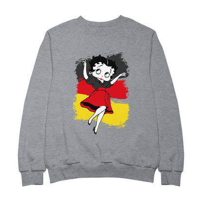 Betty Boop Germany Flag Dress Men's Sweatshirt