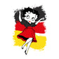 Betty Boop Germany Flag Dress Kids Sweatshirt
