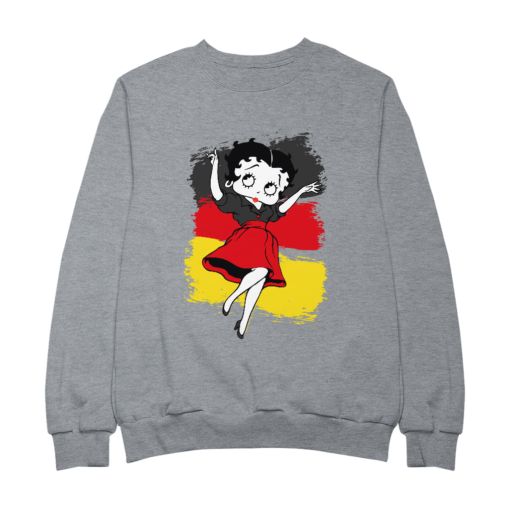 Betty Boop Germany Flag Dress Women's Sweatshirt