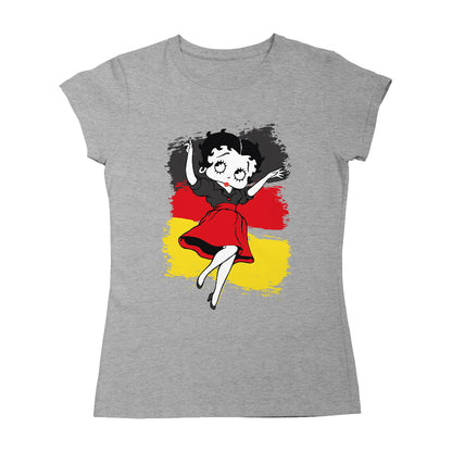 Betty Boop Germany Flag Dress Women's T-Shirt