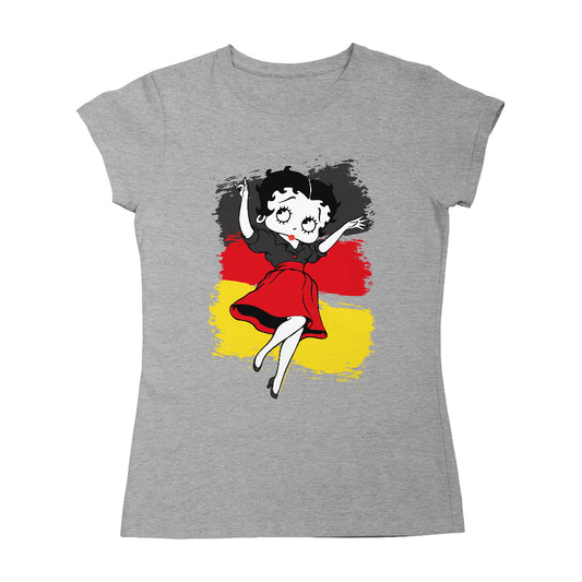 Betty Boop Germany Flag Dress Women's T-Shirt