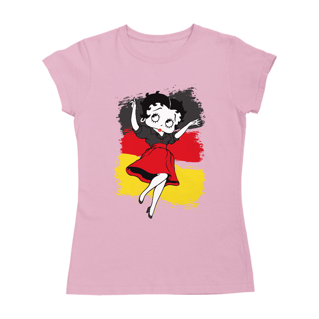 Betty Boop Germany Flag Dress Women's T-Shirt