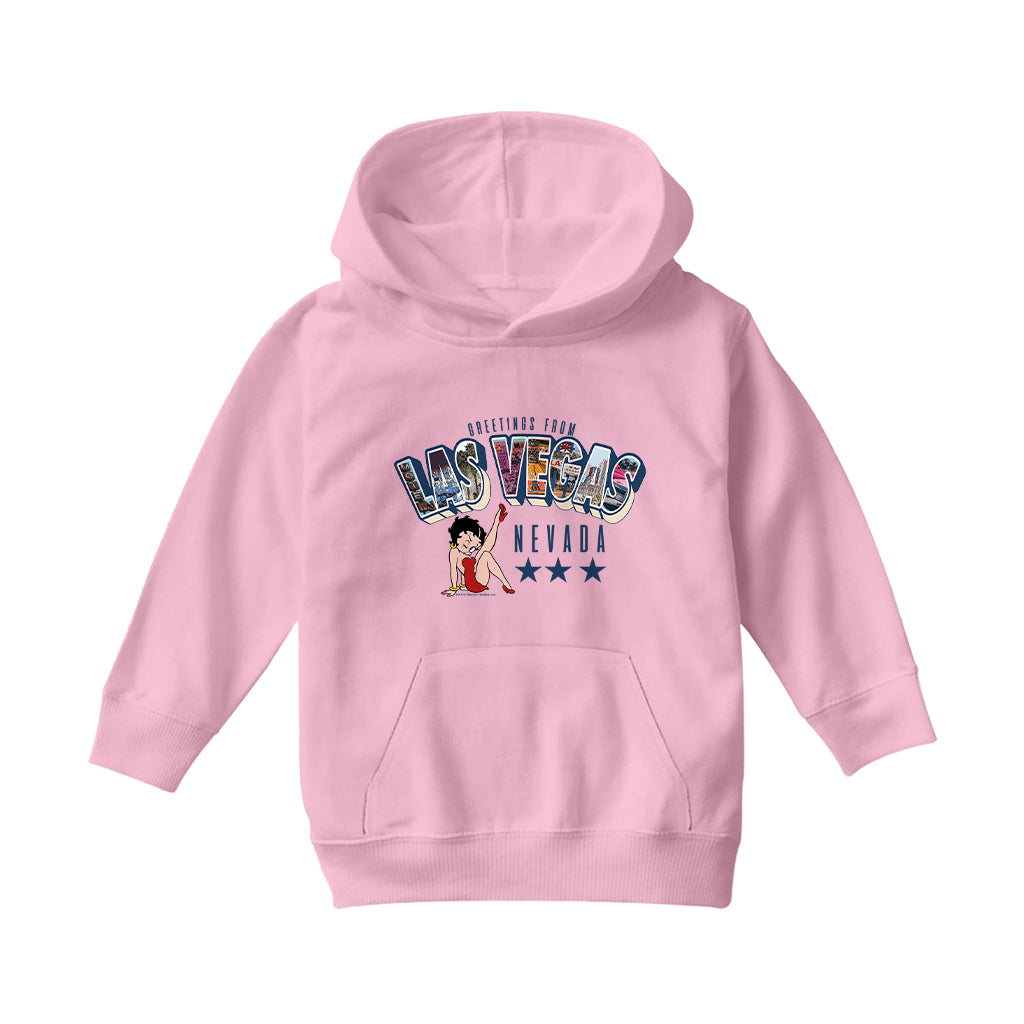 Betty Boop Las Vegas Nevada Kids Hooded Sweatshirt