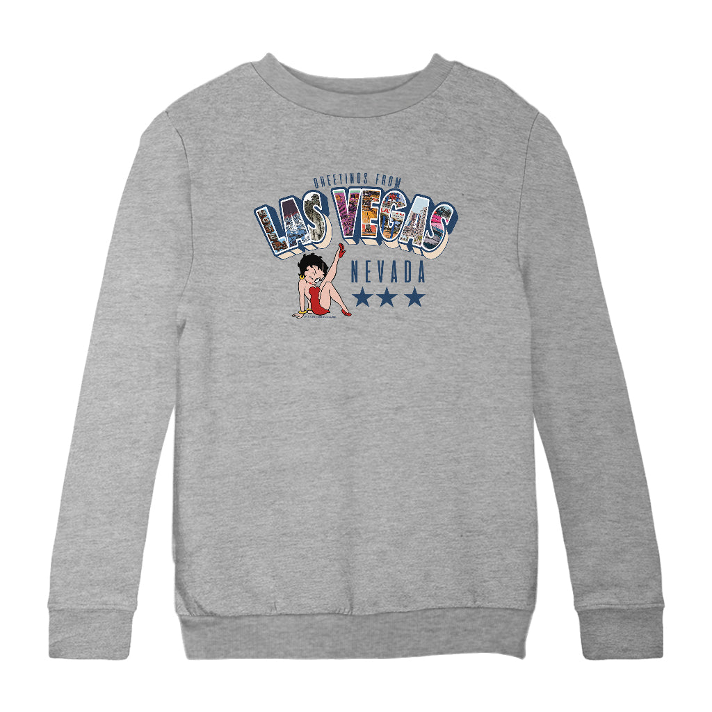 Betty Boop Las Vegas Nevada Kids Sweatshirt