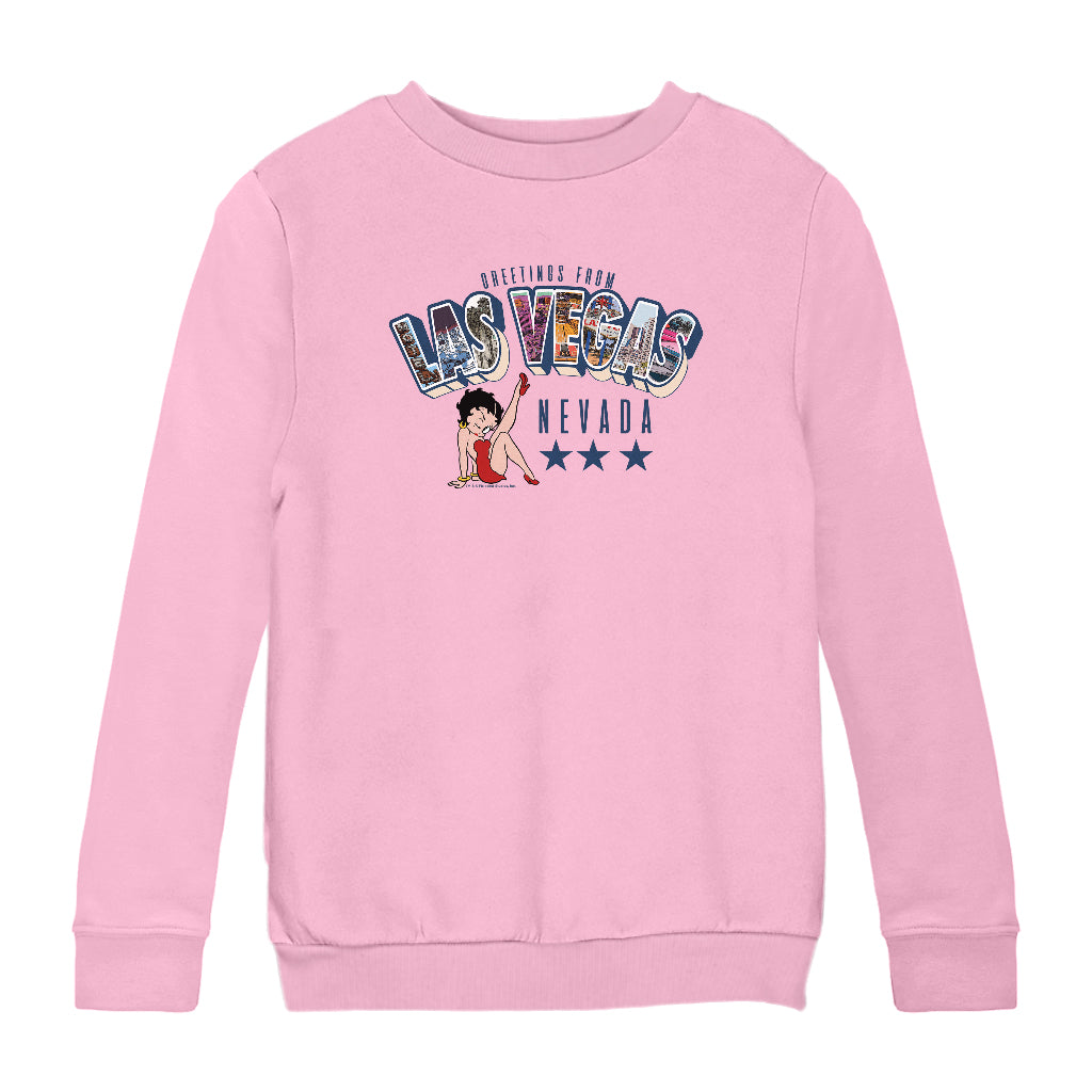Betty Boop Las Vegas Nevada Kids Sweatshirt