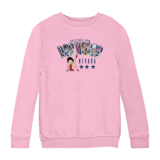 Betty Boop Las Vegas Nevada Kids Sweatshirt
