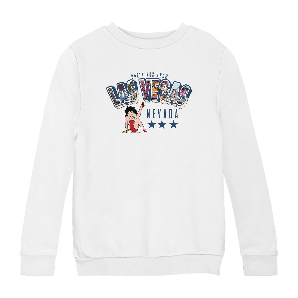Betty Boop Las Vegas Nevada Kids Sweatshirt