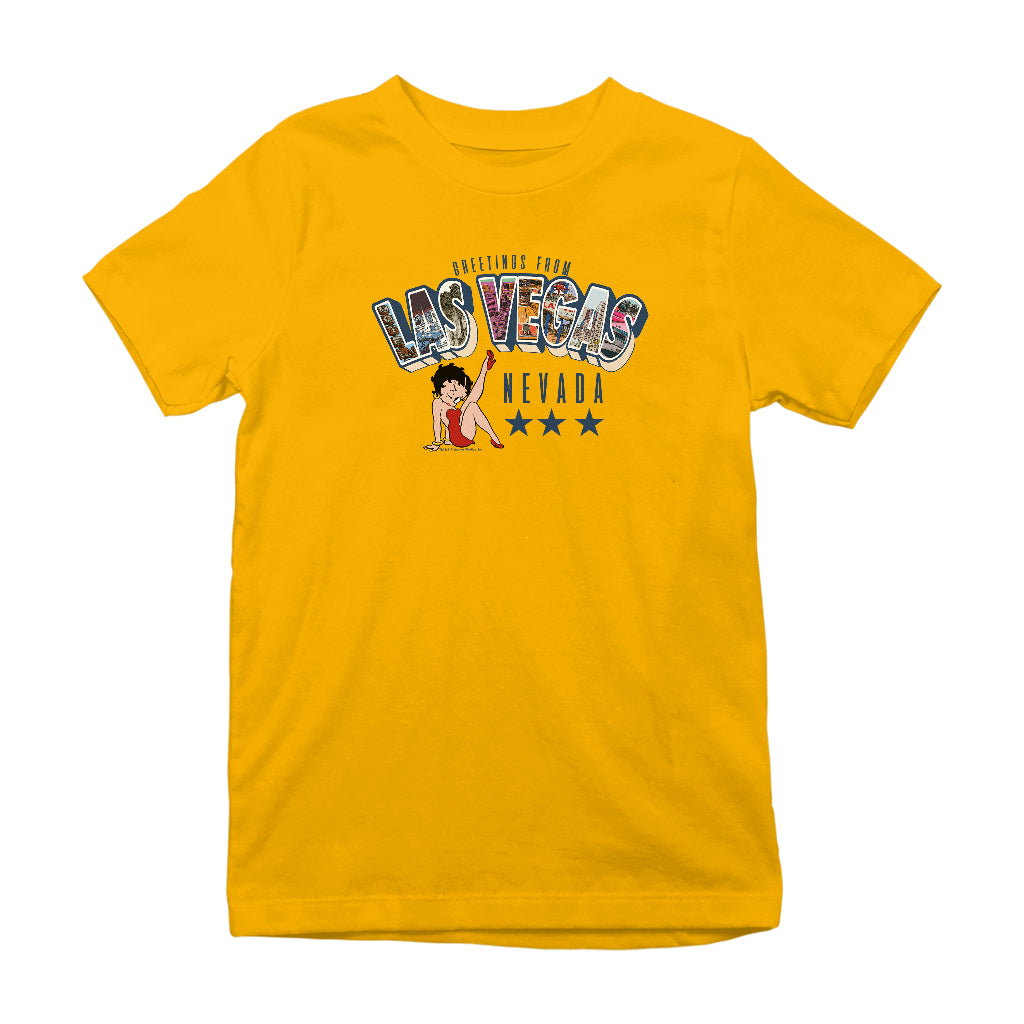 Betty Boop Las Vegas Nevada Kids T-Shirt