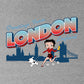 Betty Boop London England Kids Hooded Sweatshirt