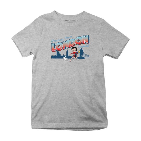 Betty Boop London England Kids T-Shirt
