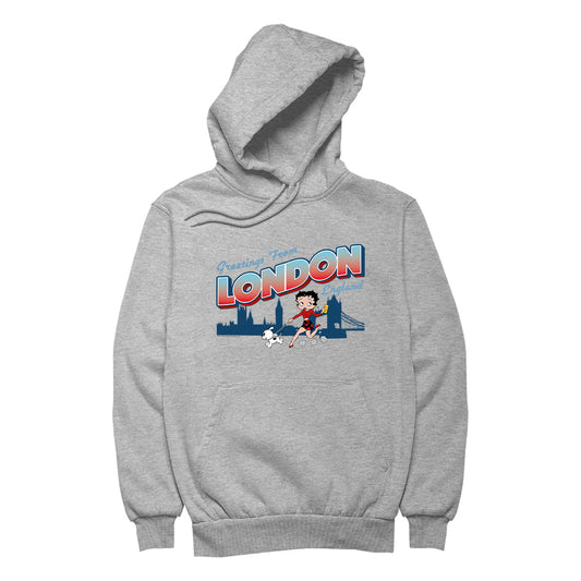 Betty Boop London England Women's Hooded Sweatshirt