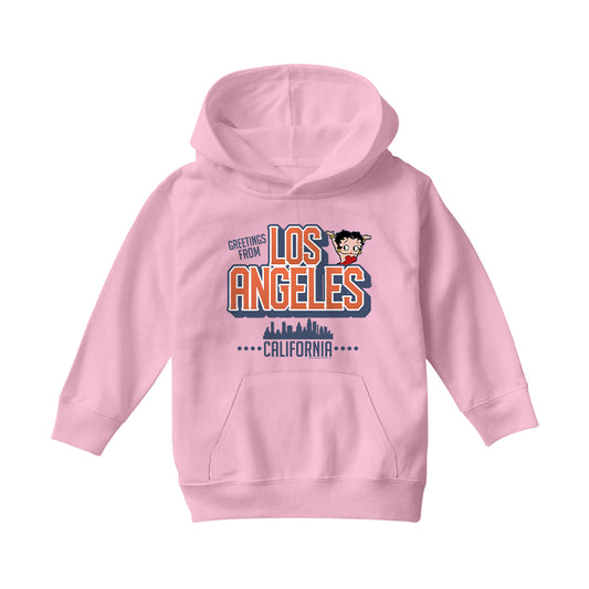 Betty Boop Los Angeles California Kids Hooded Sweatshirt