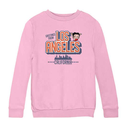Betty Boop Los Angeles California Kids Sweatshirt