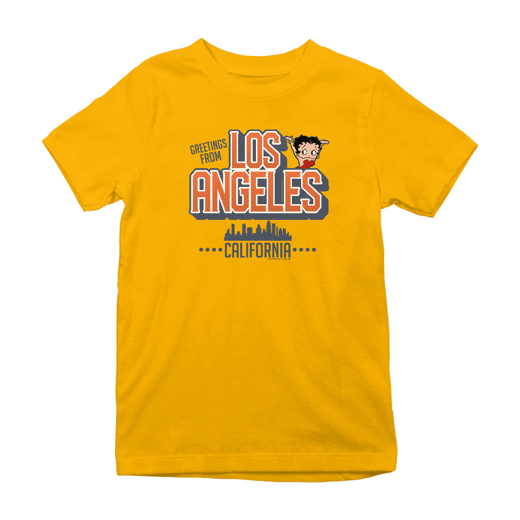 Betty Boop Los Angeles California Kids T-Shirt