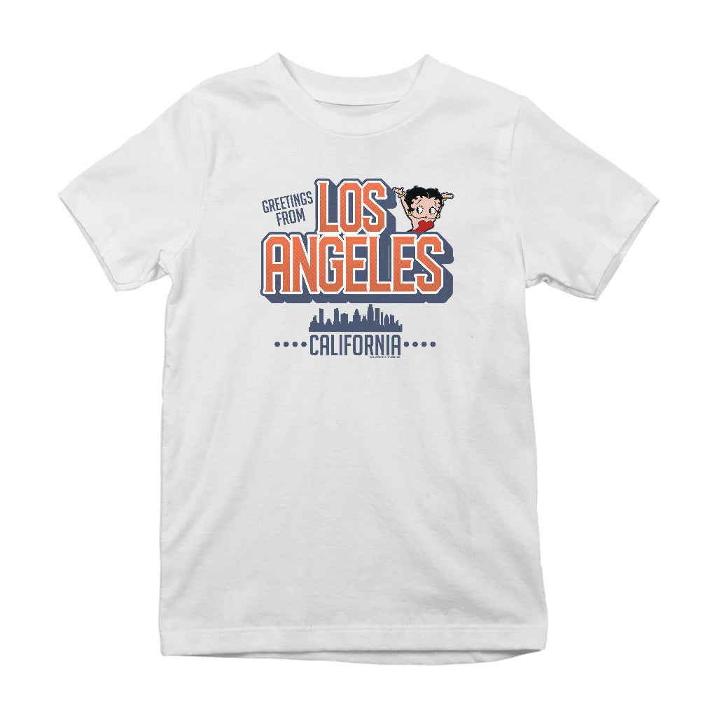 Betty Boop Los Angeles California Kids T-Shirt