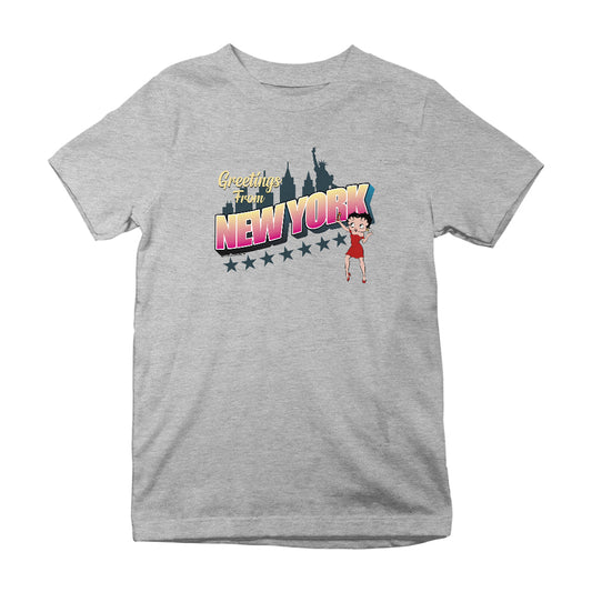 Betty Boop Greetings From New York Kids T-Shirt