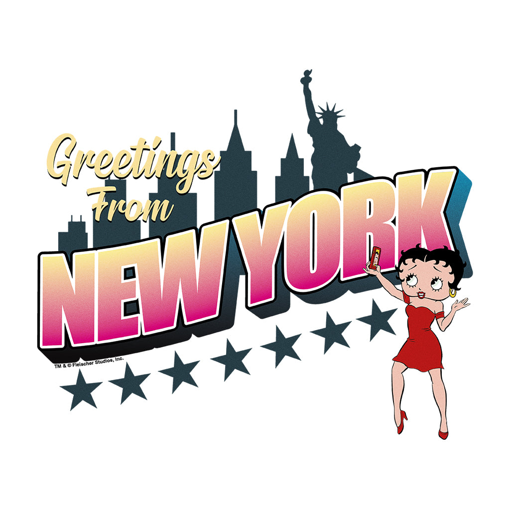 Betty Boop Greetings From New York Kids T-Shirt