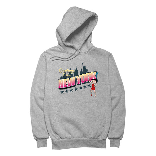 Betty Boop Greetings From New York Women's Hooded Sweatshirt