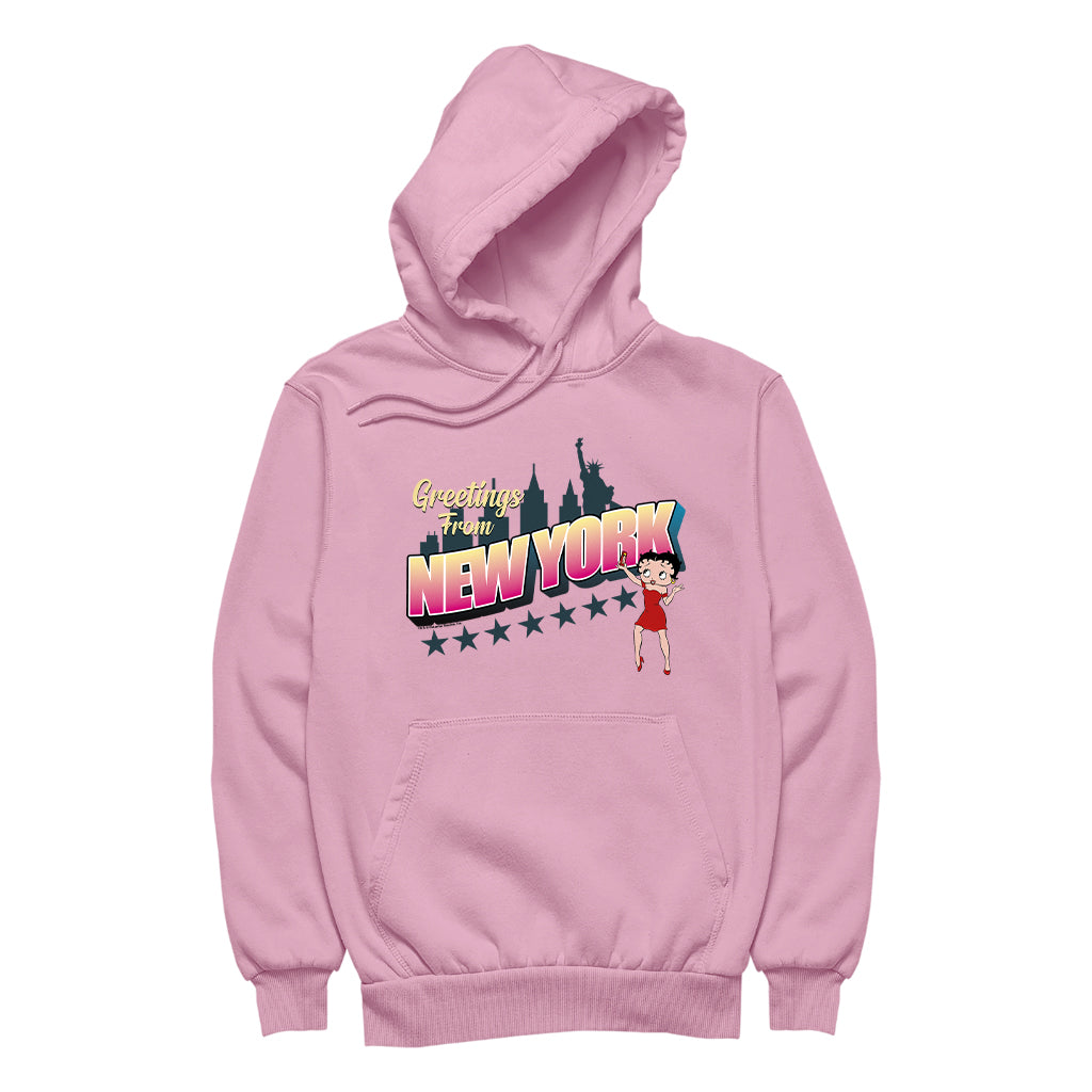 Betty Boop Greetings From New York Women's Hooded Sweatshirt