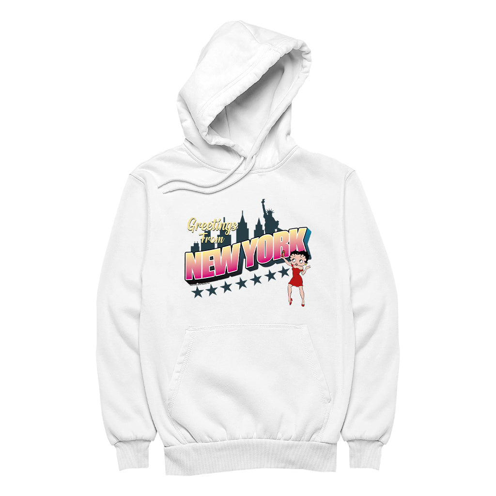 Betty Boop Greetings From New York Women's Hooded Sweatshirt