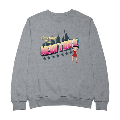 Betty Boop Greetings From New York Women's Sweatshirt