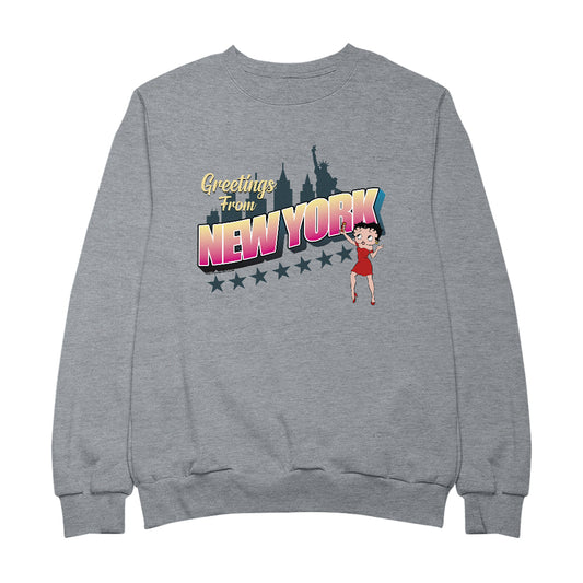 Betty Boop Greetings From New York Women's Sweatshirt