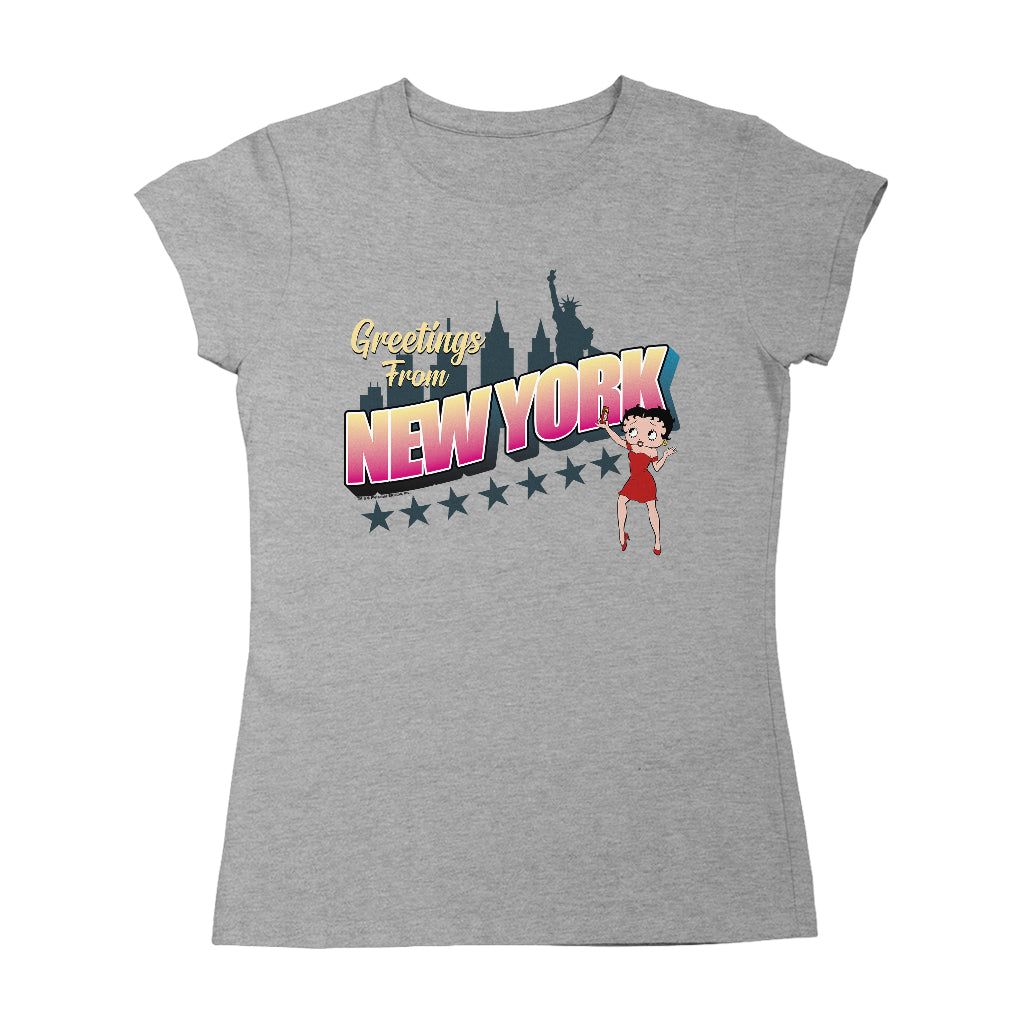 Betty Boop Greetings From New York Women's T-Shirt