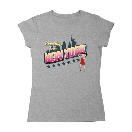 Betty Boop Greetings From New York Women's T-Shirt