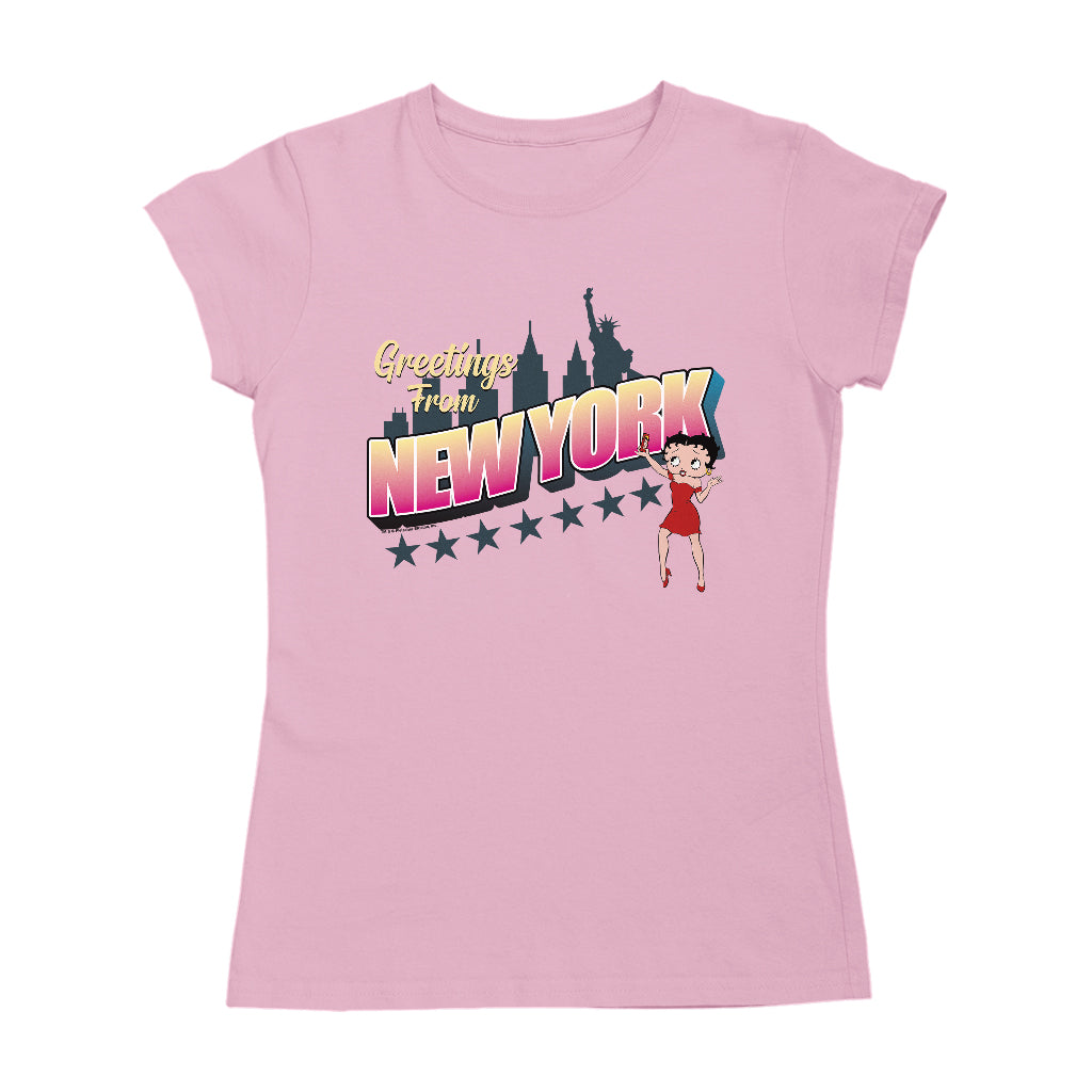 Betty Boop Greetings From New York Women's T-Shirt