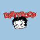 Betty Boop Red Lips Face And Logo Men's Sweatshirt