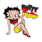 Betty Boop German Flag Clothing Kids Hooded Sweatshirt
