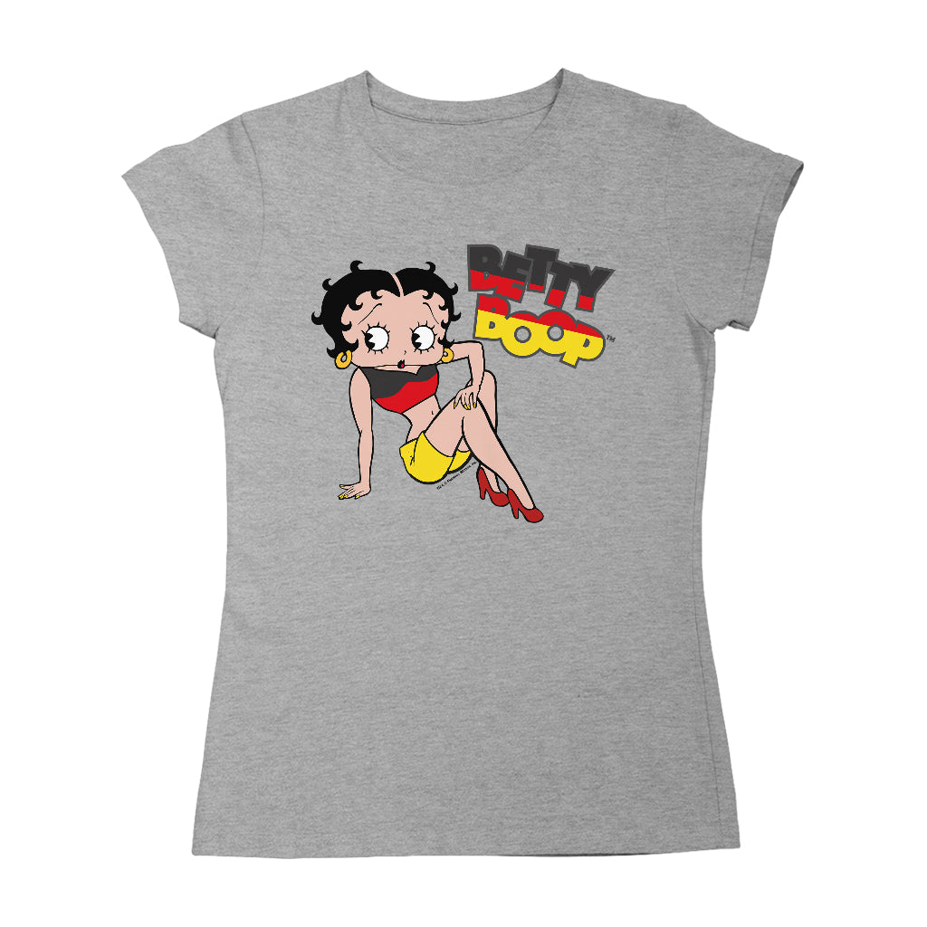 Betty Boop German Flag Clothing Women's T-Shirt