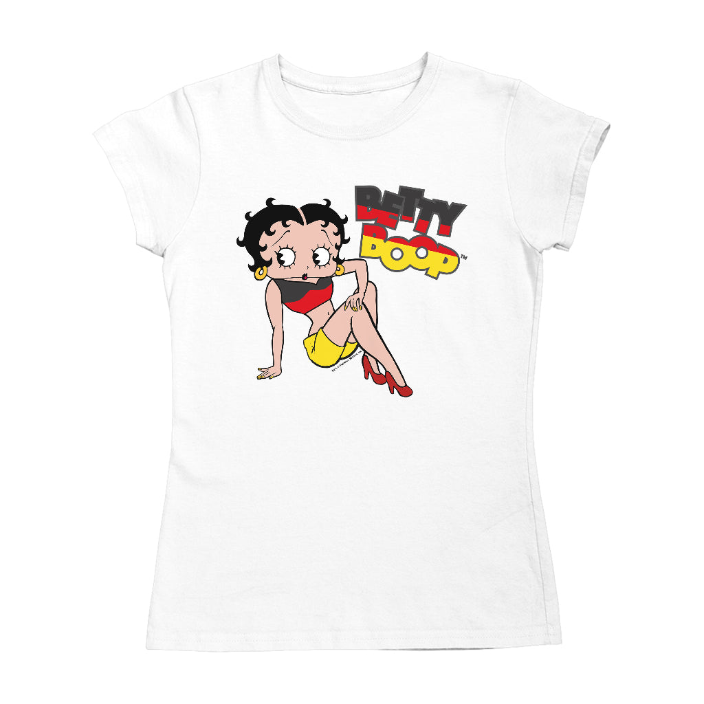 Betty Boop German Flag Clothing Women's T-Shirt