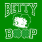Betty Boop Four Leaf Clovers St Patrick's Day Kids Sweatshirt