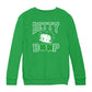 Betty Boop Four Leaf Clovers St Patrick's Day Kids Sweatshirt