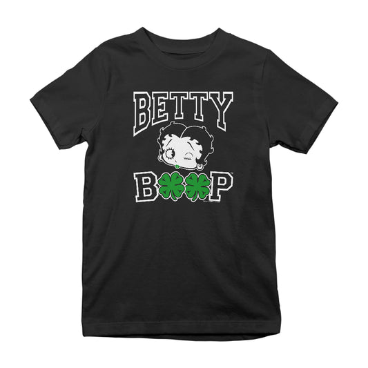 Betty Boop Four Leaf Clovers St Patrick's Day Kids T-Shirt