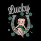 Betty Boop St Patrick's Day Lucky Horseshoe With Cloves Kids Sweatshirt