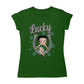 Betty Boop St Patrick's Day Lucky Horseshoe With Cloves Women's T-Shirt