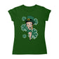 Betty Boop St Patrick's Day Green Dress and Hat Women's T-Shirt