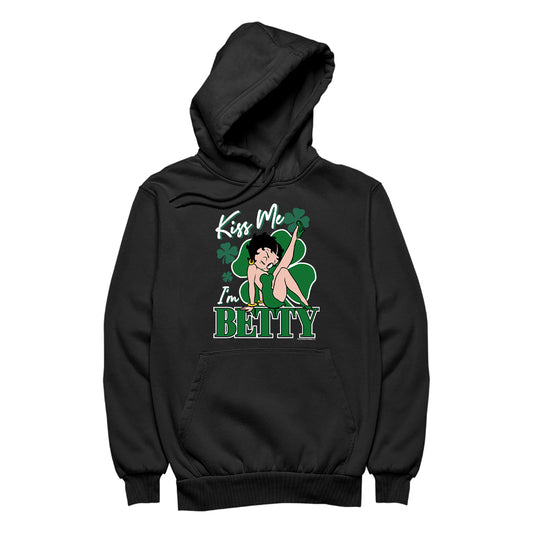 Kiss Me I'm Betty St Patrick's Day Men's Hooded Sweatshirt