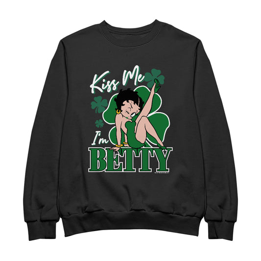 Kiss Me I'm Betty St Patrick's Day Men's Sweatshirt