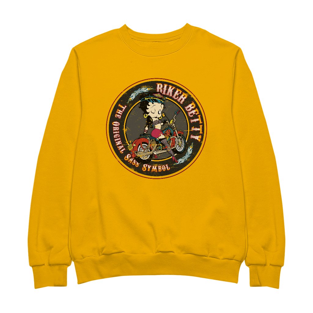 Betty Boop Biker Betty Men's Sweatshirt