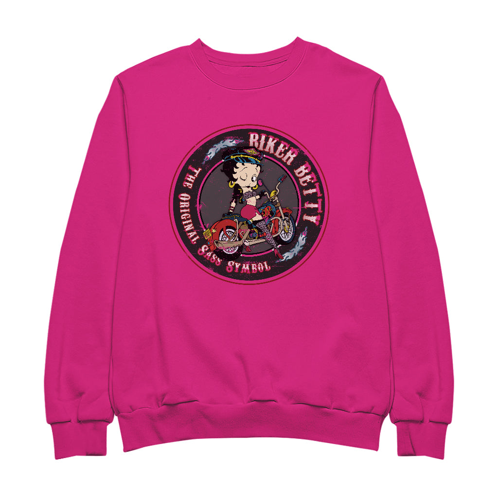 Betty Boop Biker Betty Women's Sweatshirt