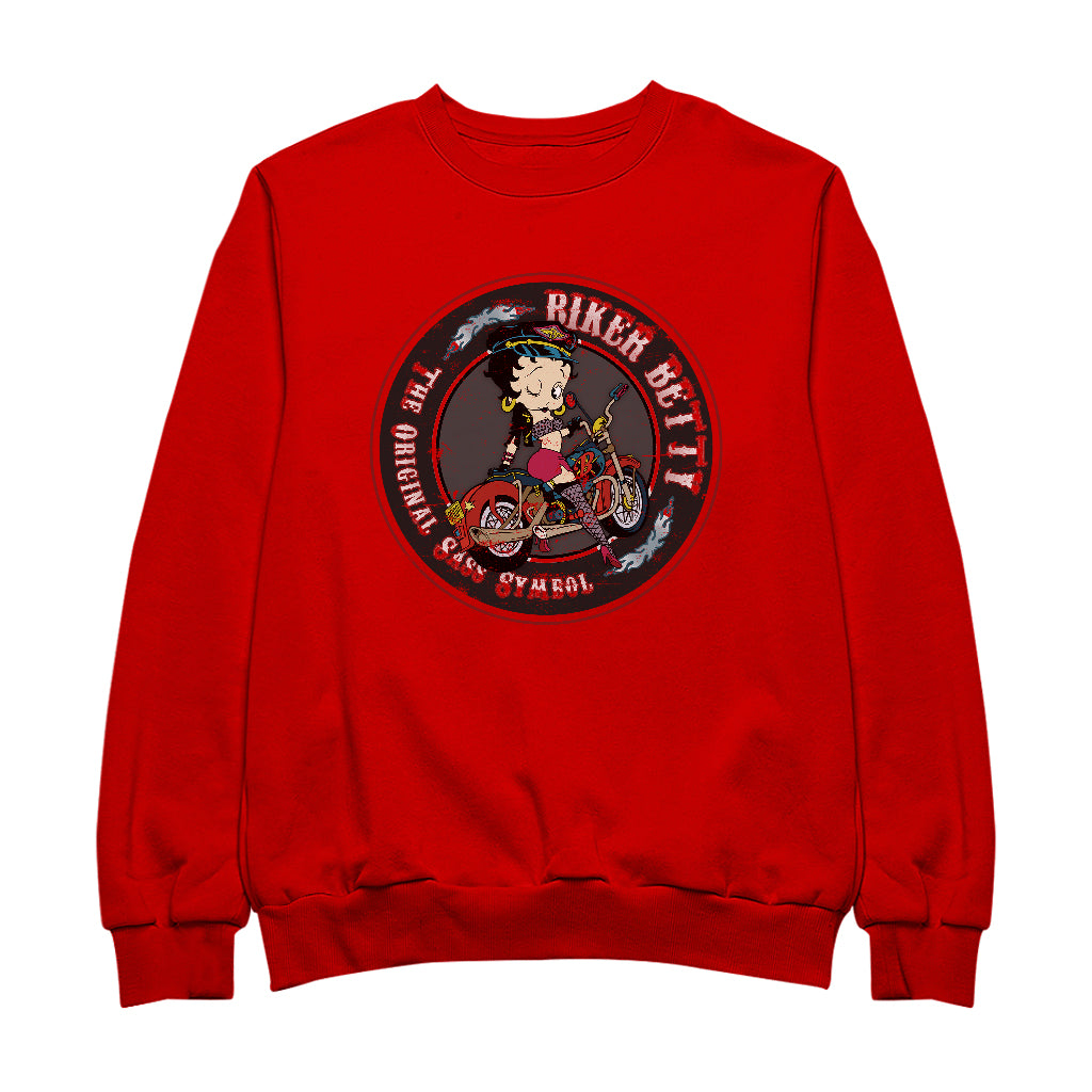 Betty Boop Biker Betty Women's Sweatshirt