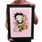 Betty Boop Ez Rider Betty Framed Print